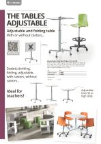 TABLES ADJUSTABLE CATALOGUE infant, primary and high school - 2