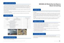 Leak-proofing resin grouting system Waterborne Epoxy Resin Grouting-WEGM-60 - 1