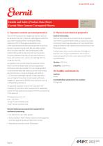 Health and safety product Data sheet eternit Fibre cement Corrugated Sheets - 3