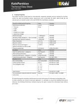 kalsipartition technical datasheet - 2