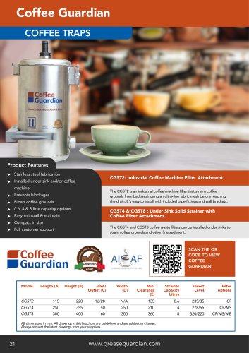 COFFEE GUARDIAN- COFFEE GROUNDS FILTRATION