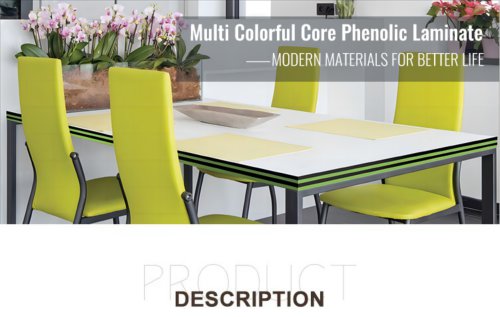 Polybett Colorful Core Phenolic Laminate Board