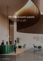 FR-felt acoustic panels B-s1,d0 - 1