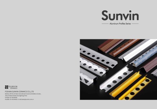 Aluminum tile trim catalog