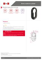 Zamac rosette for cylinder-1