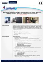 Weatherproof and airtight coating for concrete, masonry and facades; carbonation inhibiting, decorative, de-icing salt resistant and vapour permeable.-1