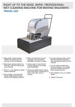MOVING WALKWAY WET CLEANING MACHINE. TRAVEL 600-3