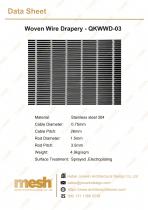 Woven wire drapery - QKWWD-03-1
