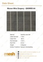 Woven wire drapery - QKWWD-04-1
