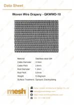 Woven wire drapery - QKWWD-10-1