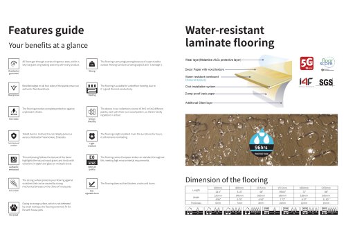 HDF laminate flooring