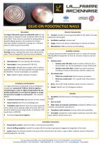 Product sheet: Glue-on podotactile nails-1