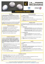Product sheet: Podotactile nails-1