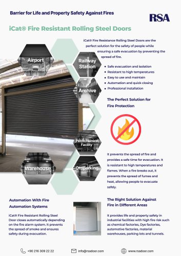iCat&reg; Fire Resistant Rolling Steel Doors
