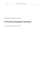 E25XX Series Compact Speed Gate  Third-Party Integration Solutions  V1.5 Updated on January 9, 2026-1