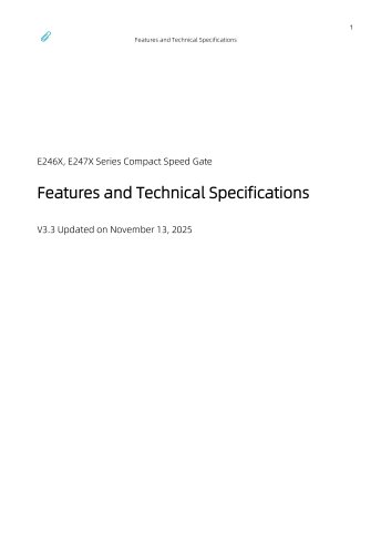 Function and Technical Specifications Description