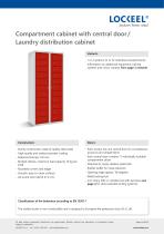 Compartment cabinet with central door-1
