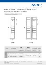 Compartment cabinet with central door-2