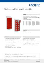 Minilocker cabinet for wall assembly-1