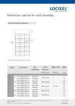 Minilocker cabinet for wall assembly-2