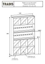 Wine rack 200 bottles capacity Solid wood-1