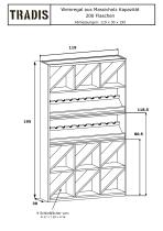 Wine rack 200 bottles capacity Solid wood-2