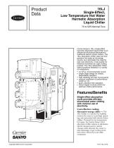 16LJ Single-Effect, Low Temperature Hot Water Hermetic Absorption Liquid Chiller, 75 to 525 Nominal Tons