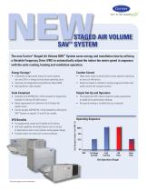 New Carrier® Staged Air Volume SAV? System Brochure 18-811-053 - 1