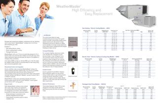 WeatherMaster® High Efficiency Commercial Packaged Rooftop 3 to 25 Ton - 2