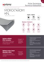 Technical data sheet - MONOCHROM® Through-colour core HPL