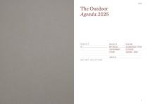 The Outdoor Agenda 2025-2