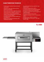 Electric fan-forced tunnel oven TLV80-4