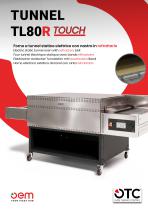 Electric static tunnel oven with refractory belt TL80R-1