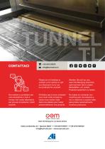 Electric static tunnel oven with refractory belt TL80R-8