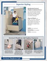 Vertical Platform Lifts:Residential Vertical Platform Lift Model VPL-3100 & VPL-3200B - 2