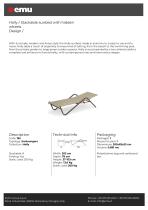 Holly / Stackable sunbed with hidden wheels-1