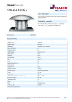 Axial roof fan DZD 40/6 B E Ex e - 1