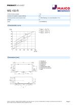 Product data sheet Ventilation unit WS 150 R - 2