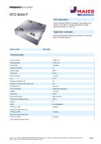 Sound-insulated Flatbox for supply air with two air filters KFD 9040-F - 1
