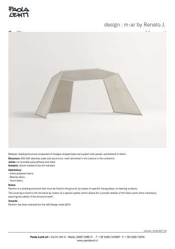 Pavilion  -  design : m-ar by Renato J. Morganti