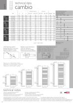 Cambio technical data-1
