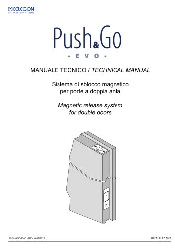 Celegon - Technical Instructions Push&Go EVO-rev6