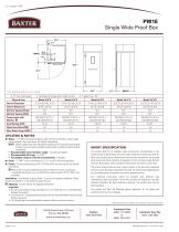 PW1E Single Wide Proof Box - 2