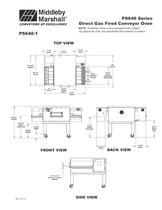 PS640 Gas - Middleby Marshall® - PDF Catalogs | Documentation | Brochures