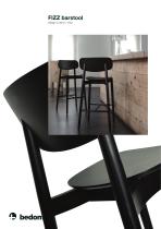 Fizz barstool with backrest