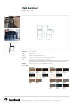 Fizz barstool with backrest - 2