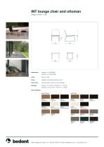 Int lounge chair and ottoman - product sheet - 2