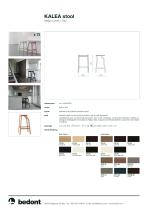 Kalea barstool with backrest - product sheet - 2