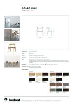 Kalea chair - product sheet - 2