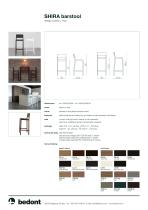 Shira barstool with backrest - product sheet - 2